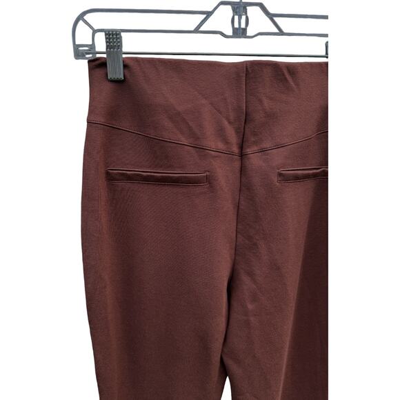 Peace Love World Ponte Split Hem Pants Chocolate Brown XS - Picture 8 of 12